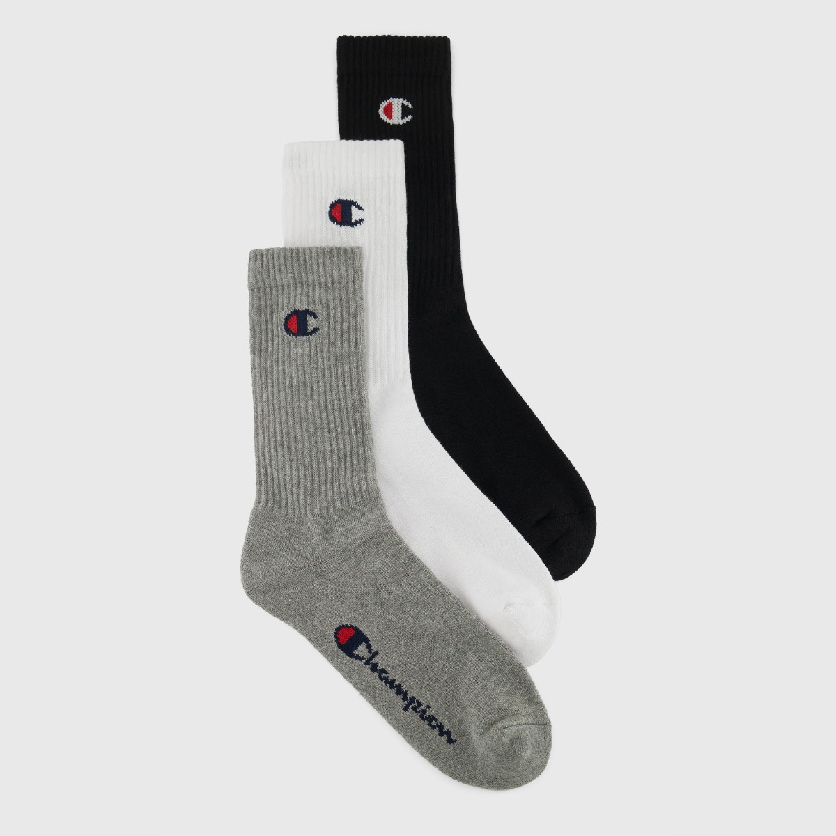 Crew Socks 3Pack Grey - Champion