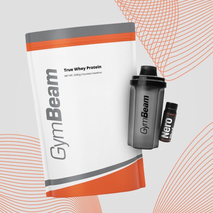 Proteín True Whey - GymBeam 1000 g - white chocolate raspberry - 00