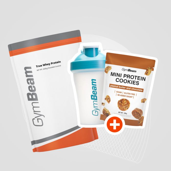 Proteín True Whey - GymBeam 1000 g - white chocolate raspberry - 00