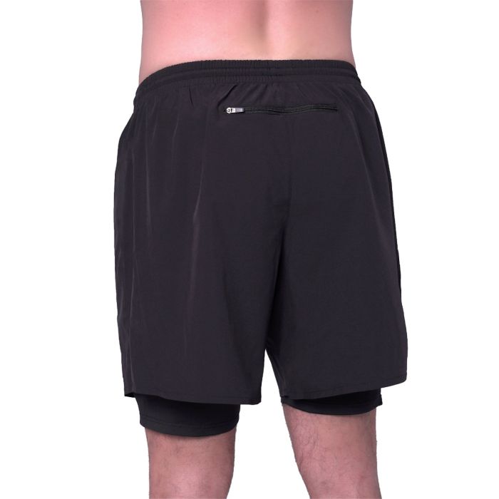 2in1 Shorts Essence Black - GymBeam L