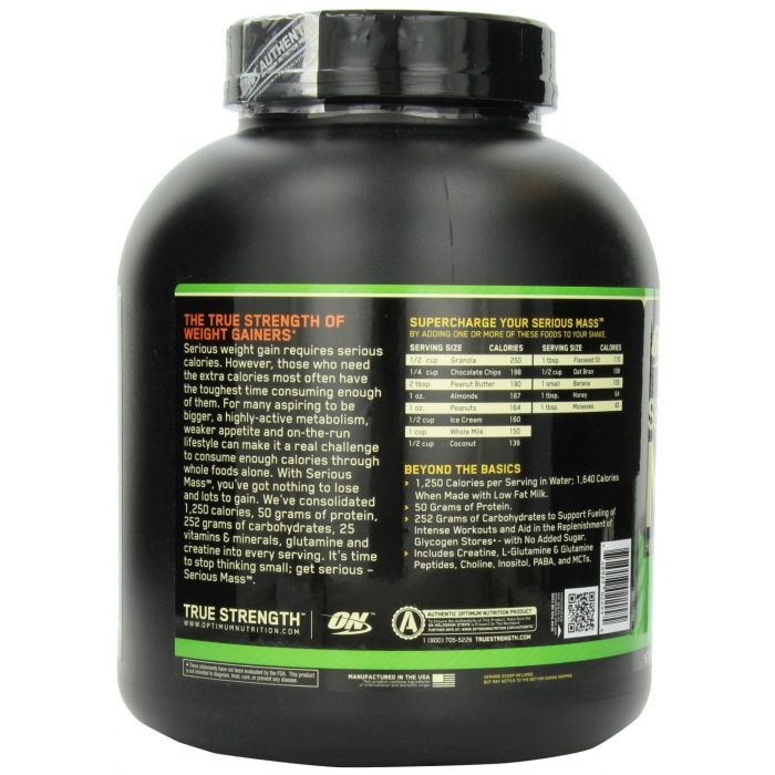 Gainer Serious Mass - Optimum Nutrition 2720 g - banana