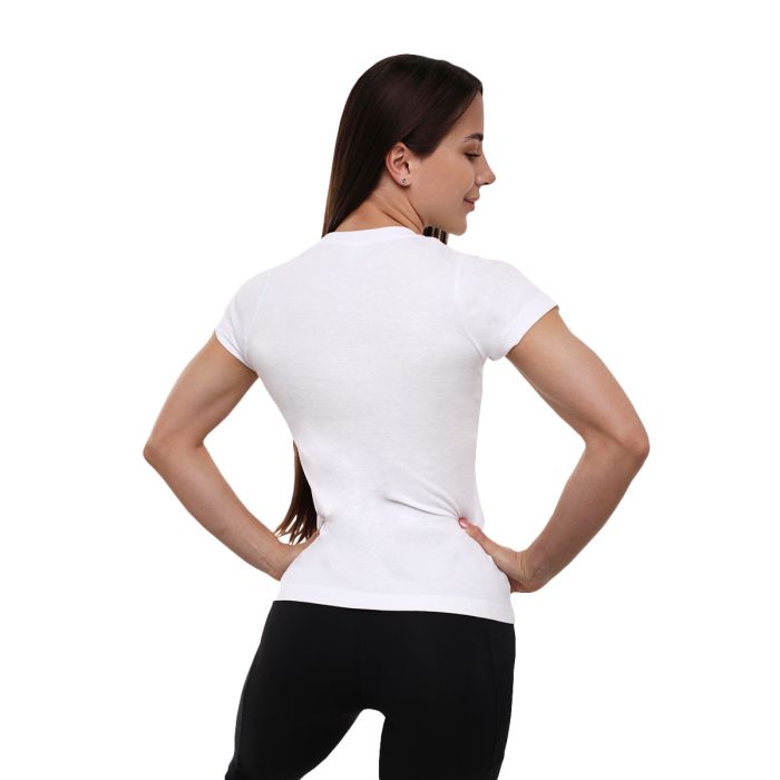 Women‘s T-shirt FIT White - GymBeam M