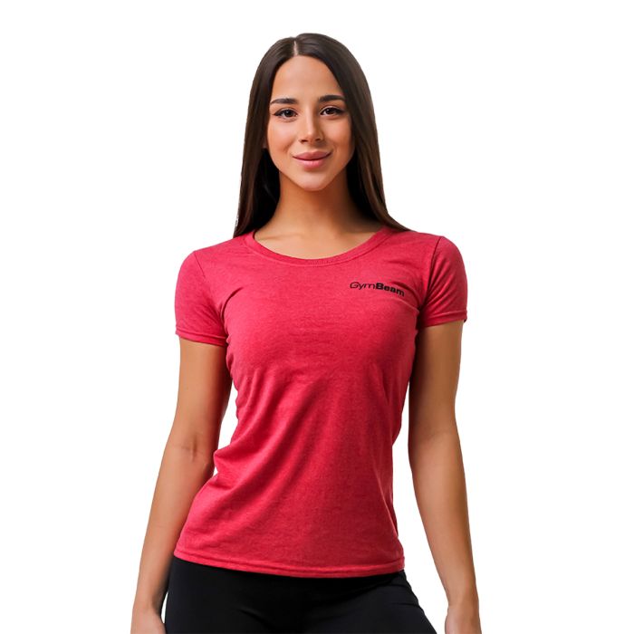Dámske tričko Basic Vintage Red - GymBeam L