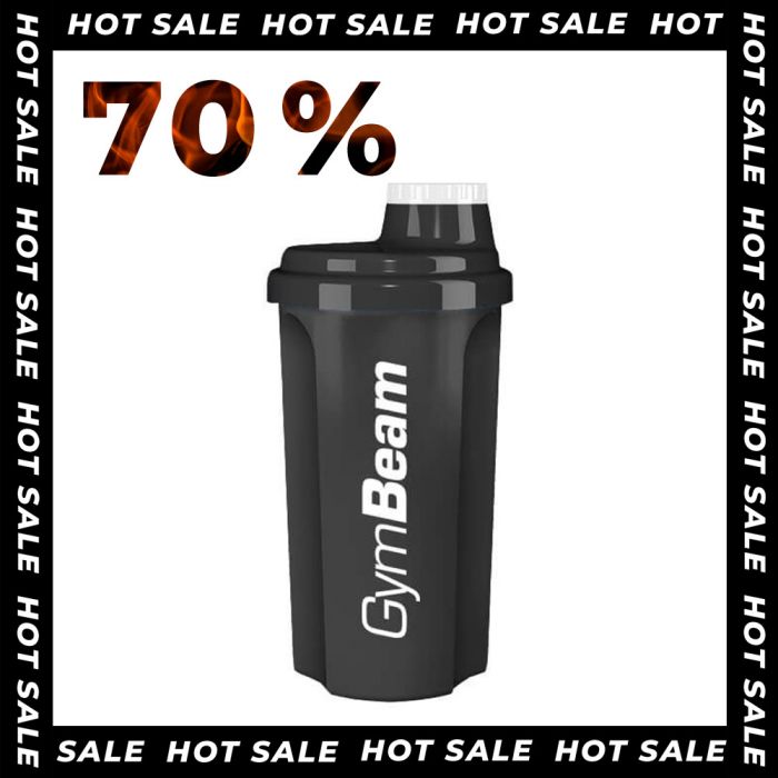 Black Shaker 700 ml - GymBeam 700 ml
