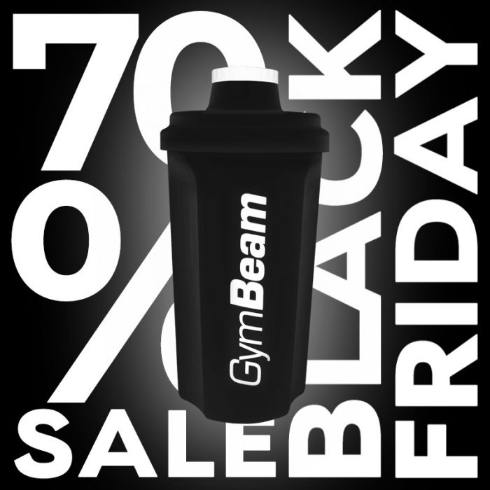 Black Shaker 700 ml - GymBeam 700 ml