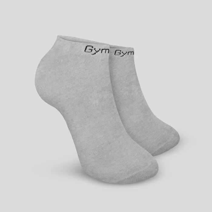 Ankle Socks 3Pack Grey - GymBeam M