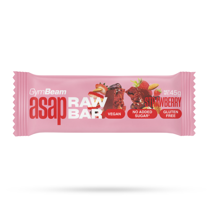 ASAP Raw Bar - GymBeam 45 g - strawberry