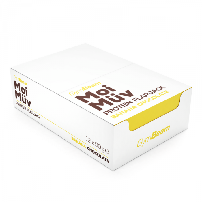 MoiMüv Protein Flapjack - GymBeam 90 g - banana chocolate