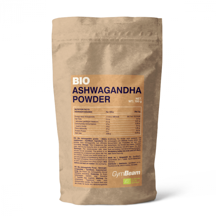 BIO Ashwagandha powder - GymBeam 100 g