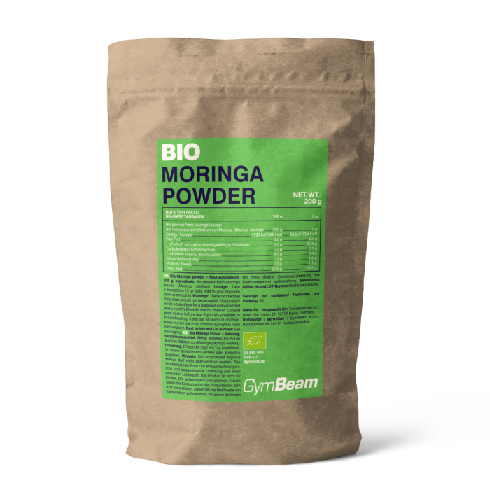 BIO Moringa powder - GymBeam 200 g