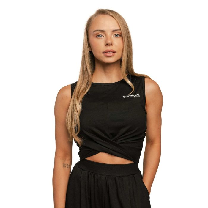 Women‘s Breeze Cropped Top Black - BeastPink M
