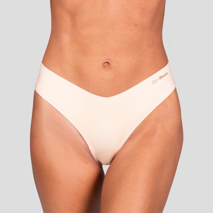Comfy Seamless Bottoms 3Pack Beige - GymBeam S