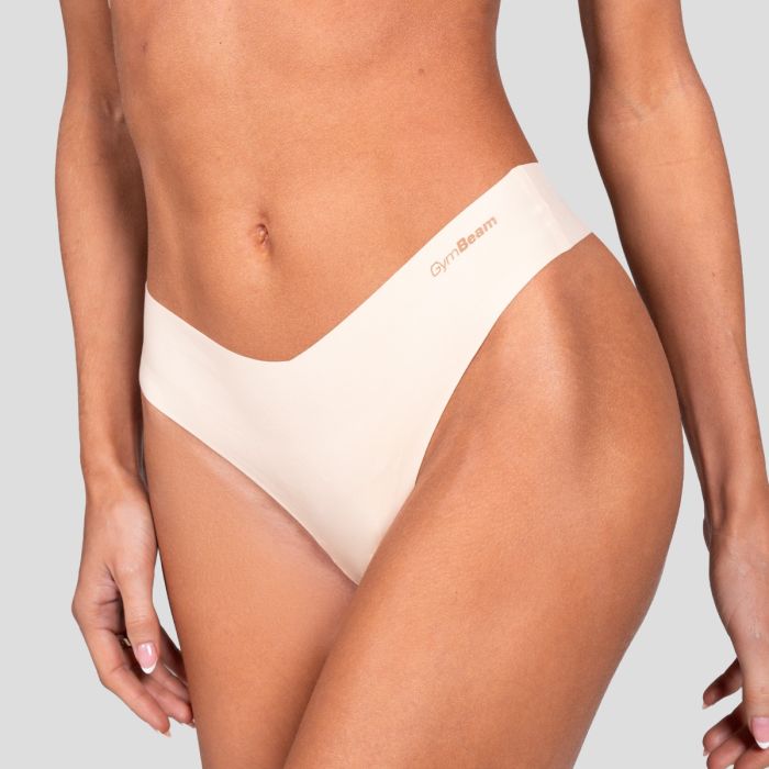 Comfy Seamless Bottoms 3Pack Beige - GymBeam S