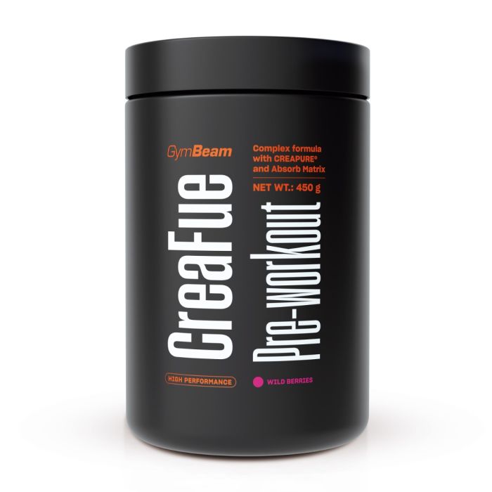 CreaFue Pre-workout - GymBeam 450 g - lemon lime