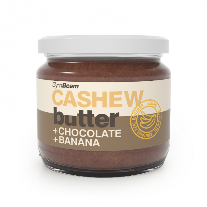Cashew butter with chocolate and banana - GymBeam 340 g