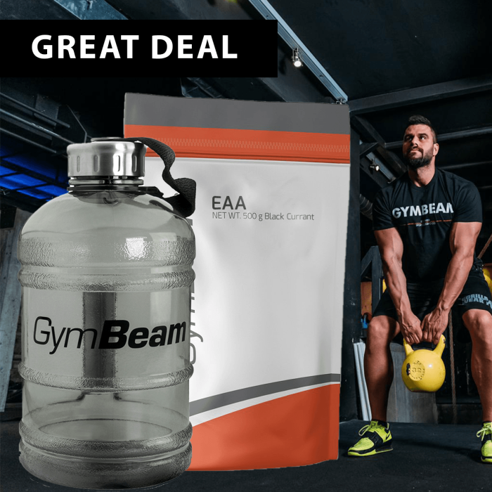 EAA - GymBeam 500 g - lemon lime