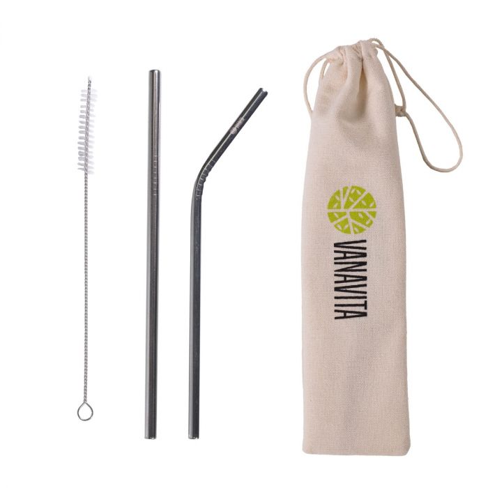 Eco Stainless Steel Straws - VanaVita single_variant