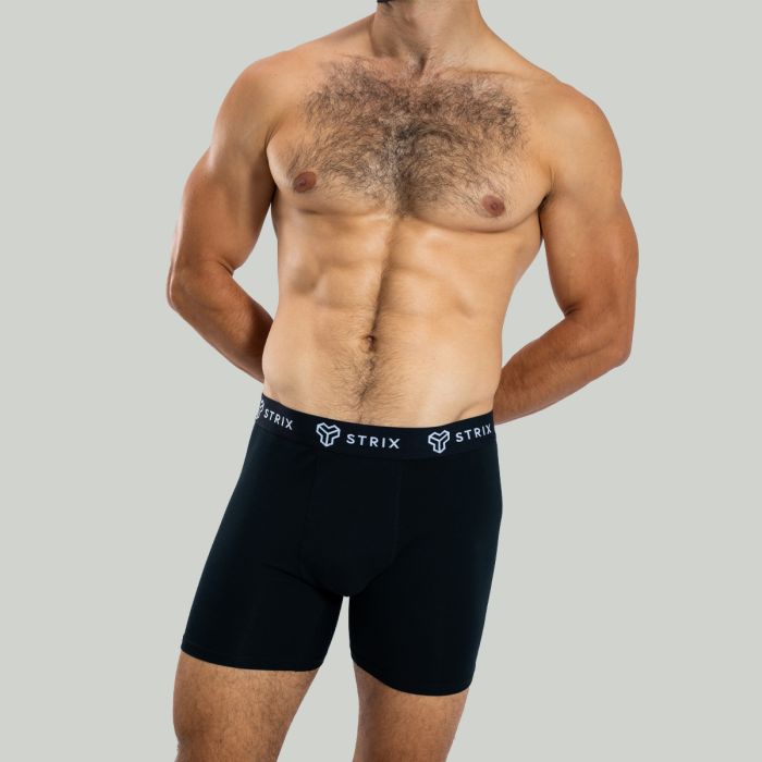 Men’s Essential Boxers 2Pack Black - STRIX XL