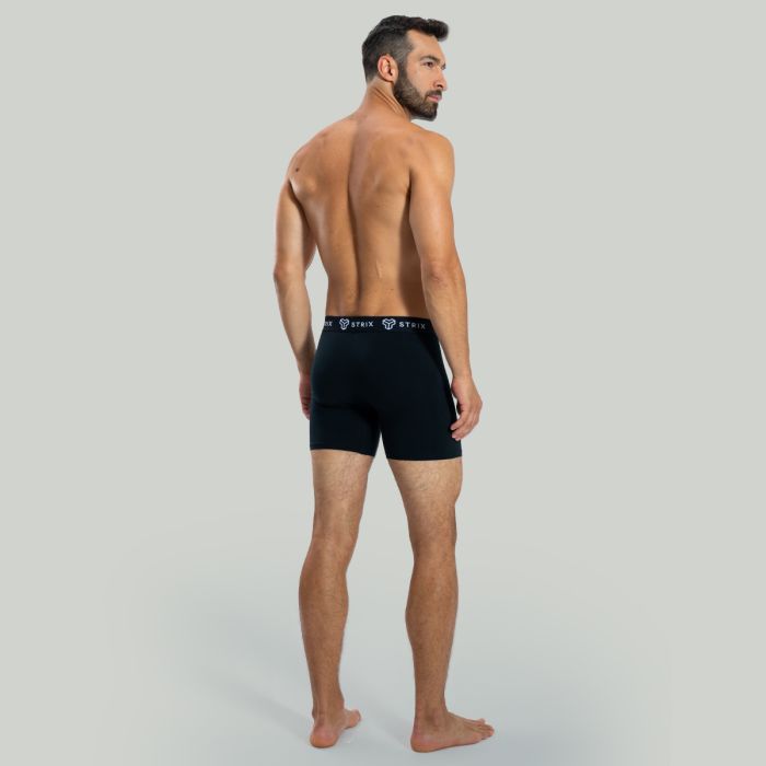 Men’s Essential Boxers 2Pack Black - STRIX XL