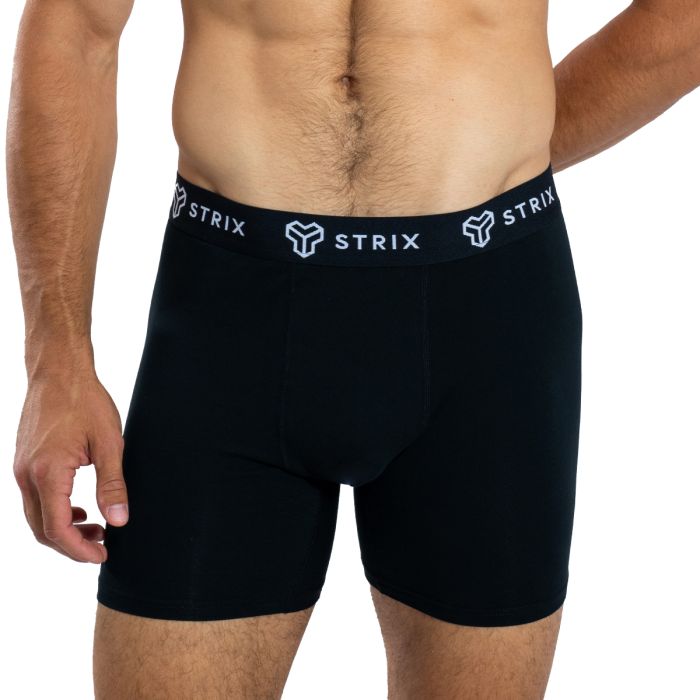 Men’s Essential Boxers 2Pack Black - STRIX XL