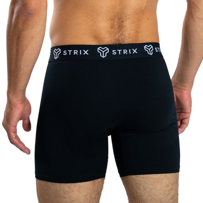 Men’s Essential Boxers 2Pack Black - STRIX XL