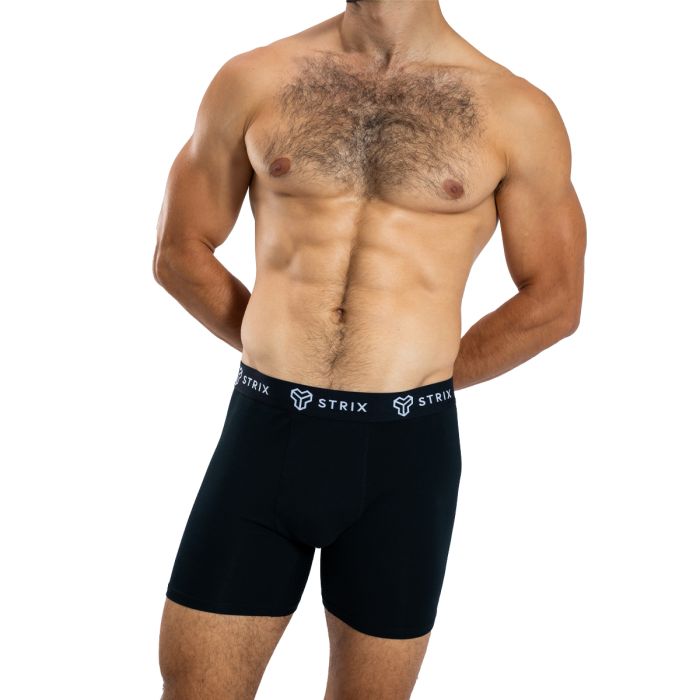 Men’s Essential Boxers 2Pack Black - STRIX XL