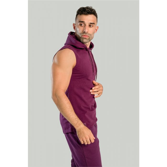 Essential Hoodie Tank Plum - STRIX XXXL