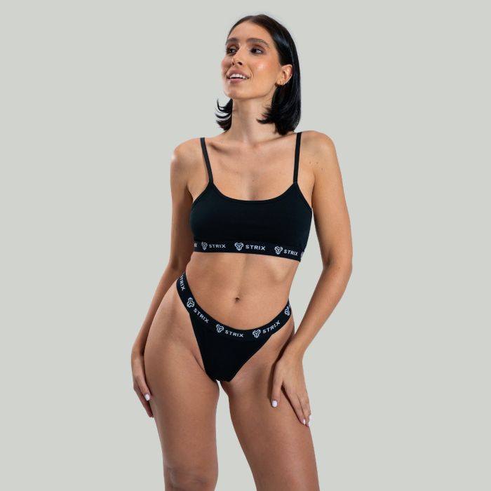 Essential Thongs 2Pack Black - STRIX M