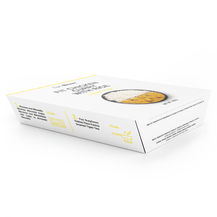 FIT Chicken curry with rice Ready to eat - GymBeam 420 g