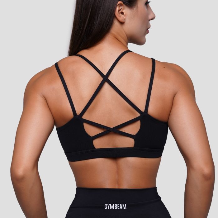 FIT Sports Bra Black - GymBeam XS