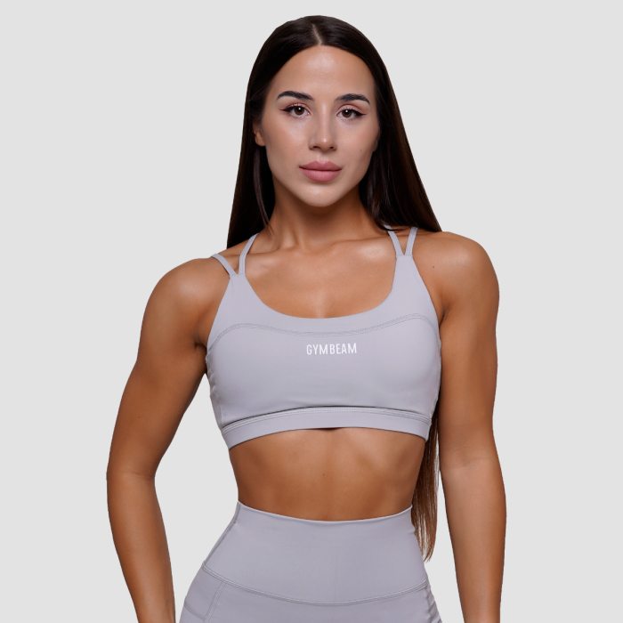 FIT Sports Bra Mist Grey - GymBeam M