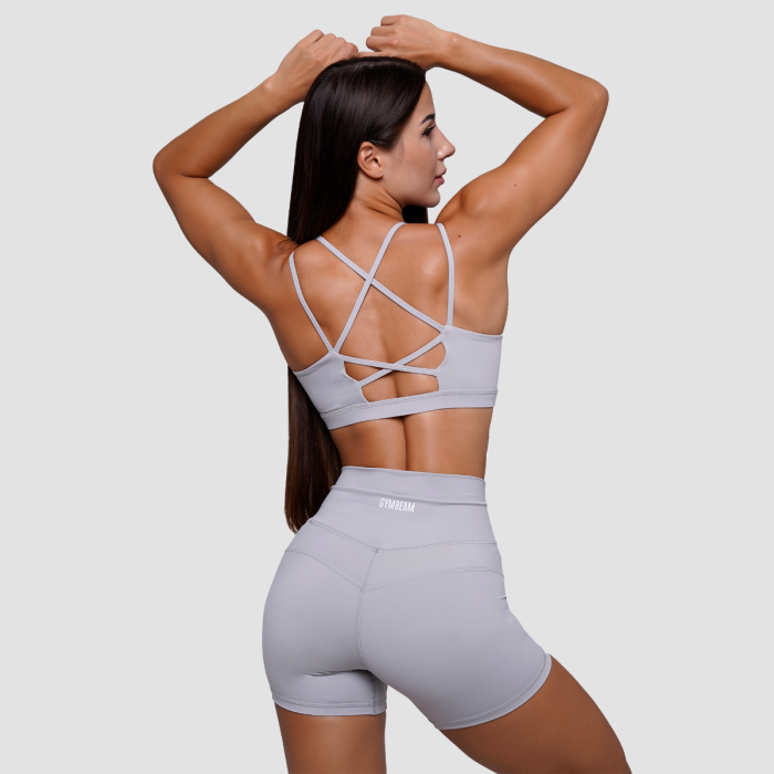 FIT Sports Bra Mist Grey - GymBeam M