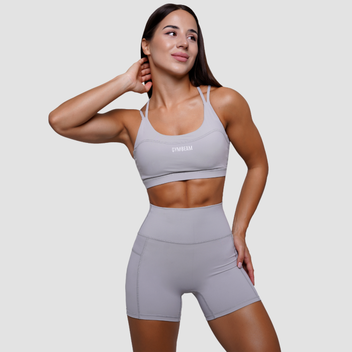 FIT Sports Bra Mist Grey - GymBeam M