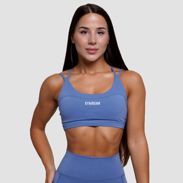 FIT Sports Bra Steel Blue - GymBeam L