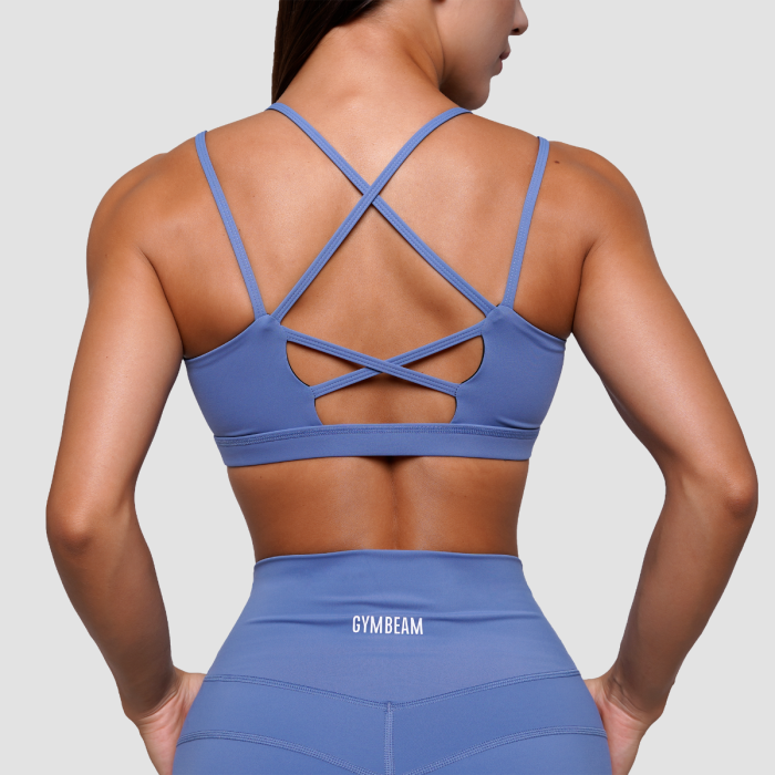 FIT Sports Bra Steel Blue - GymBeam L