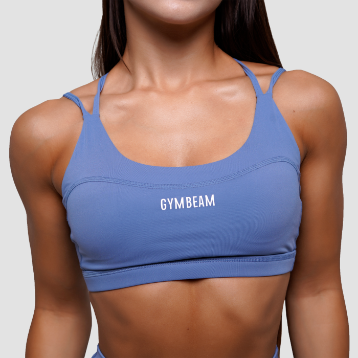 FIT Sports Bra Steel Blue - GymBeam L