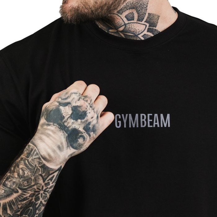 Men‘s T-shirt FIT Black - GymBeam L
