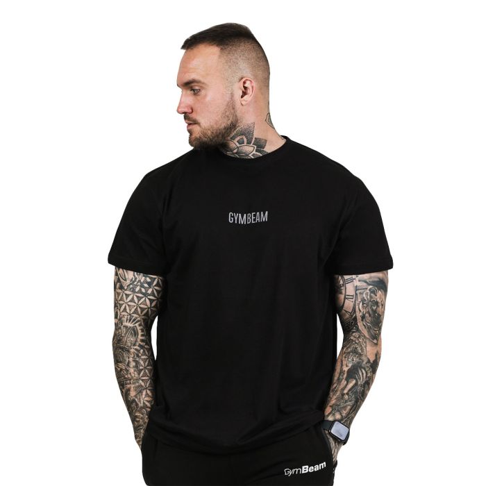 Men‘s T-shirt FIT Black - GymBeam L