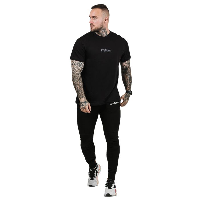 Men‘s T-shirt FIT Black - GymBeam L