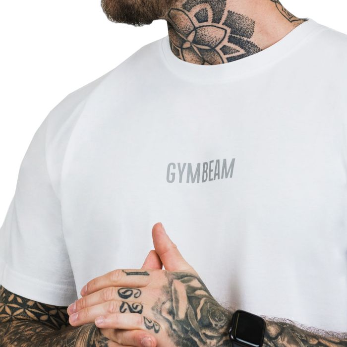 Men‘s T-shirt FIT White - GymBeam L