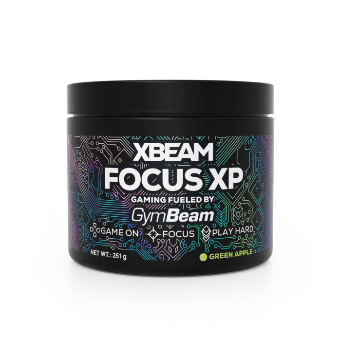 XBEAM Focus XP - GymBeam 351 g - strawberry kiwi