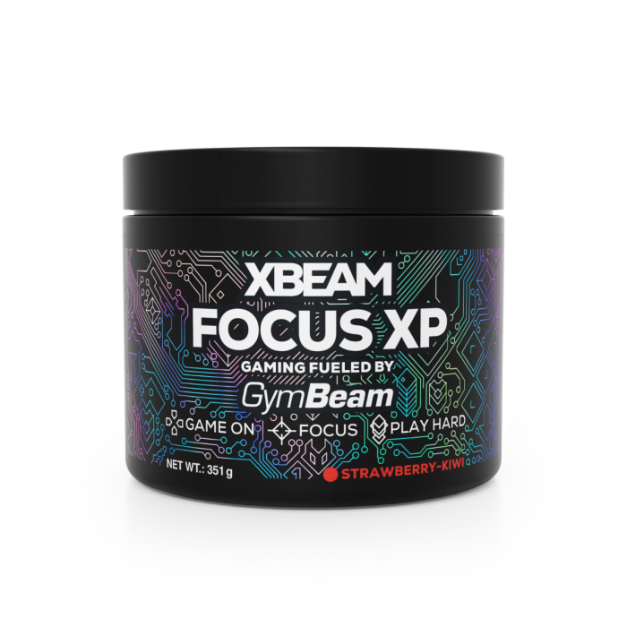 XBEAM Focus XP - GymBeam 351 g - strawberry kiwi