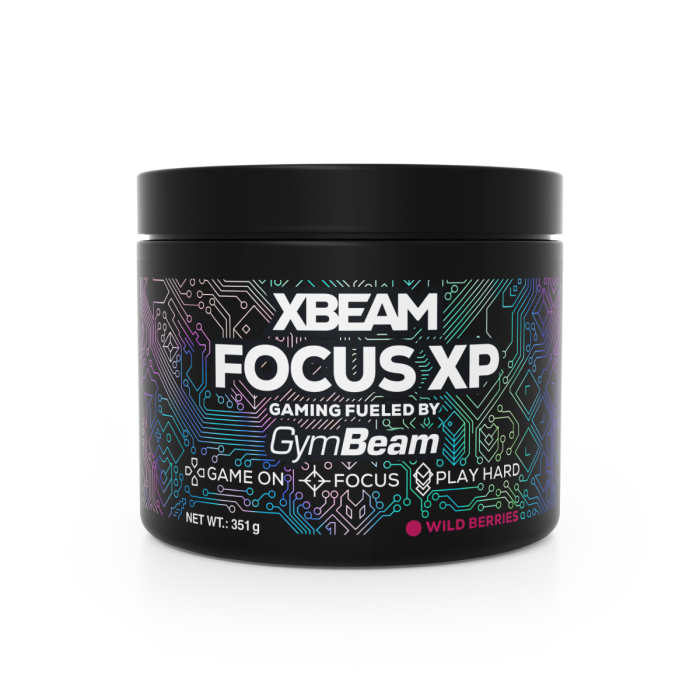 XBEAM Focus XP - GymBeam 351 g - strawberry kiwi