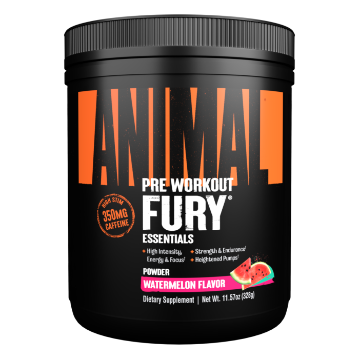 Pre-workout stimulant Animal Fury - Universal Nutrition blue raspberry - 495 g