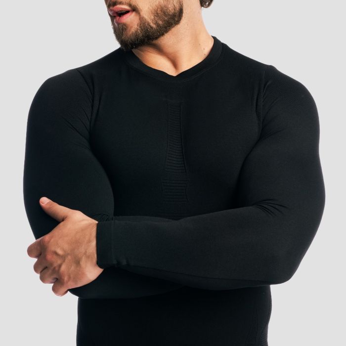 Fuse Longsleeve T-shirt Black - GymBeam L