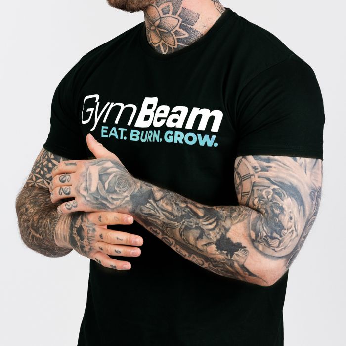 Grow T-shirt Black - GymBeam L