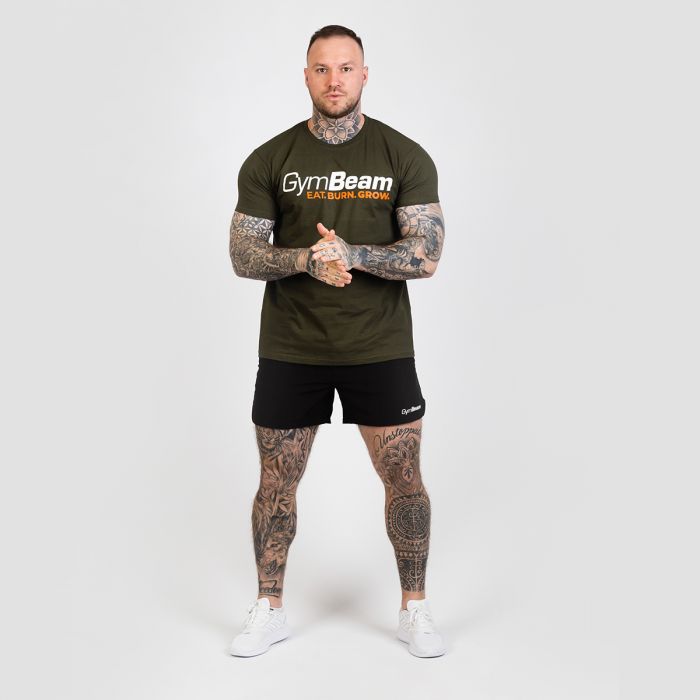 Grow T-shirt Military Green - GymBeam XXL