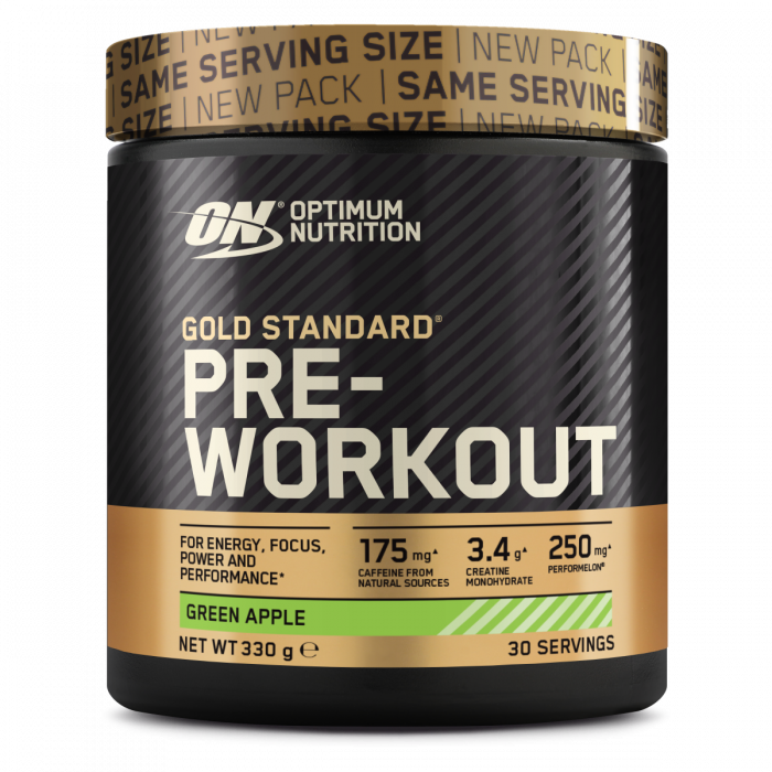 Predtréningový stimulant Gold Standard Pre-Workout - Optimum Nutrition green apple