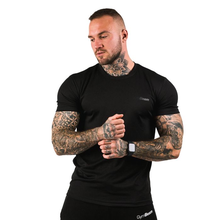 Men‘s T-shirt TRN Black - GymBeam L