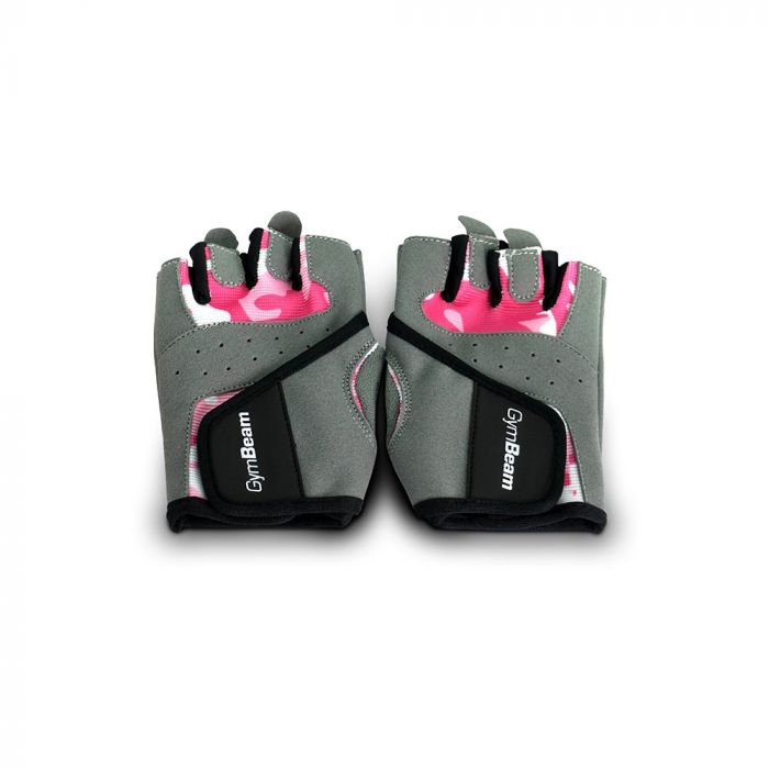 Fitness dámske rukavice Camo Pink - GymBeam S